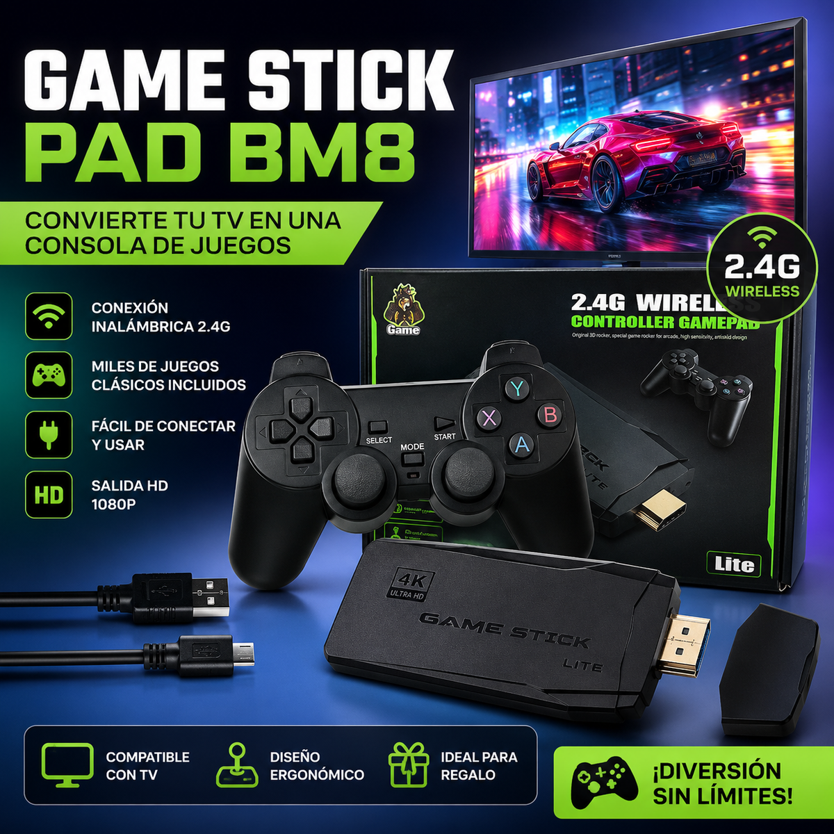Game stick pad BM8