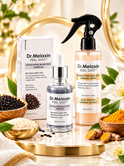 KIT MELAXIN (ACLARANTE + EXFOLIANTE ARROZ NUEVA FORMULA)